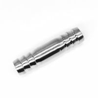 6mm 8mm 10mm 12mm 13mm 14mm 15mm 16mm 19mm 20mm Hose Barb Straight 2 Two Way 304 Stainless Steel Pipe Fitting Connector Adapter