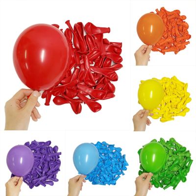 5/10/12/18inch Birthday Balloons Red Orange Yellow Green Blue Purple Latex Balloons for Birthday Party Baby Shower Anniversay De Balloons