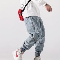 【YD】 Brand Men Jeans Size Hole Loose Trousers Oversize Pants Male Streetwear Hip Pop Joggers Man