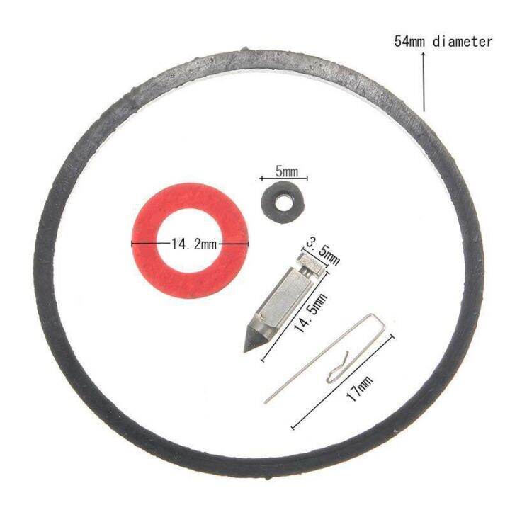 5ชิ้นคาร์บูเรเตอร์ชุดซ่อมแซมแอมป์-เปลี่ยนปะเก็นชามที่นั่งสำหรับคาร์บูเรเตอร์-tecumseh-v40-v60-v50-vm80-h30-vm100-hmsk