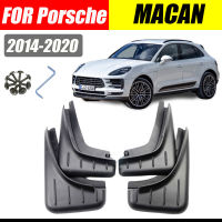 โคลนอวัยวะเพศหญิงสำหรับ Porsche Macan Mudguards กระแทกโคลนพนังสาดยามพิทักษ์อุปกรณ์เสริมในรถยนต์อัตโนมัติ Styline ด้านหน้าด้านหลัง4ชิ้น