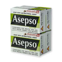 Asepso อาเซปโซ สบู่ก้อน สูตรไฮจินิค เฟรช ขนาด 80 กรัม แพ็ค 4 ก้อน TW Shopz WU Shopz