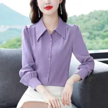 Shop Color Purple Formal Shirt Women with great discounts and