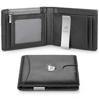 Men Wallet Black Fashion Small Mini Slim Business Money Clip Coin Credit Card Holder RFID