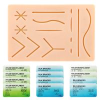 Suture Refill Kit, with Pre-Cut Wounds &amp; Various Suture Threads and Needles, Starter Practice Suture Training Kit