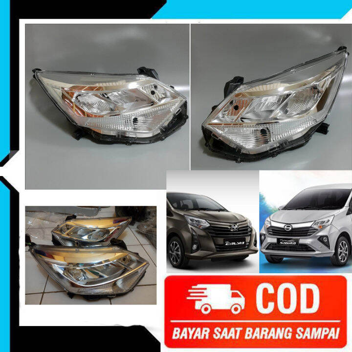 Head Lamp Lampu Depan Mobil Calya Sigra New Facelift Led Tahun