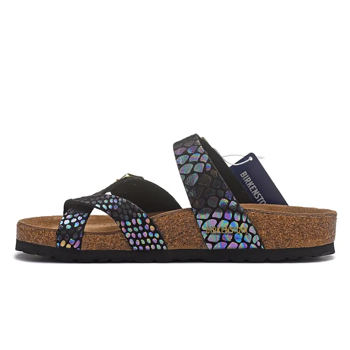 original-birkenstock-mayari-mens-female-classic-cork-black-snake-sandals-slippers-34-46