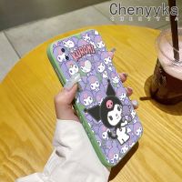 Chenyyka เคสสำหรับ Vivo X21 X23,แบบเต็มหน้าจอลาย Kuromi ดีไซน์ใหม่บางอย่างสร้างสรรค์เคสโทรศัพท์ป้องกันขอบสี่เหลี่ยมเคสนิ่มเคสปลอกซิลิโคนกันกระแทก