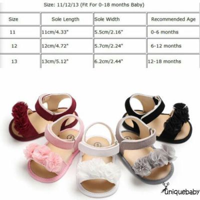 ☀UniPrincess Baby Infant Kid Girls Soft Sole Crib Toddler Summer Sandals Shoes
