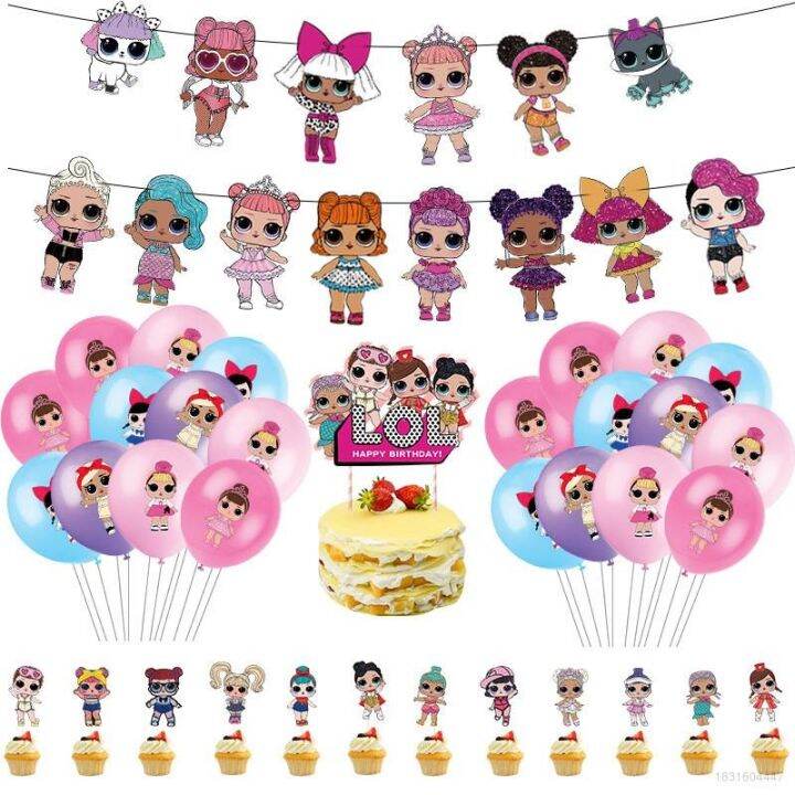 [A Great]☬ LOL Catch Surprise Dolls Theme Happy Birthday Party ...