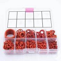 225 Pieces Rubber O-ring Hydraulic Pneumatic Seal Rings Assorted Kit Elastic Band Gaskets Maintenance Accessories Gas Stove Parts Accessories