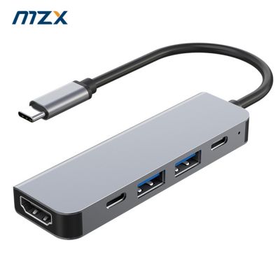 ตัวแยกแท่นวางมือถือ MZX หลายพอร์ต3 0 USB 3.0 2.0ฮับชนิด C อะแดปเตอร์เพิ่มความเข้มข้นของแท่นต่ออุปกรณ์แล็ปท็อป FONA