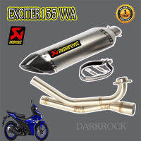 ท่อแต่งexciter155vva ท่อเอกซ์ไซเตอร์155วีวีเอ ท่อakrapovicไทเทเคฟล่า ชุดฟูล ตรงรุ่น เสียงแน่นทุ้ม เสียงไม่แตกในรอบสูง ระบายความร้อนได้ดีอัตราเ