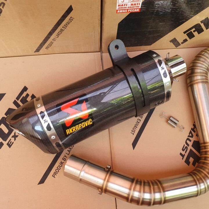 Knalpot Akrapovic Evo Mid Pipe Slip On Ktm Duke 200 250 Rc 250 200 Lazada Indonesia 5840