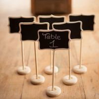 【YD】 10pc Paint Wood Board Small Chalk Blackboard Wedding Restaurant Signs Writing Notice Message