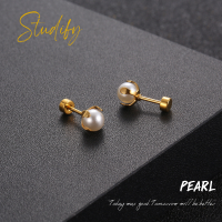 Studify | Pearl ต่างหูเจาะ เงินแท้925 เหมาะกับคนแพ้ง่าย