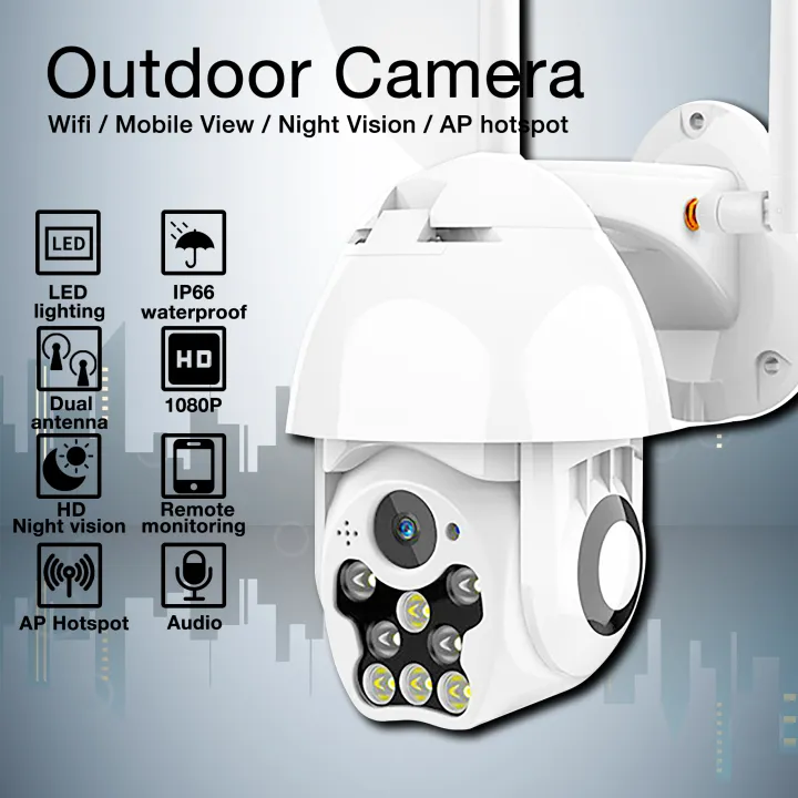 V380 Pro H7 CCTV Camera Wireless WIFI Two Channel Audio CCTV Camera