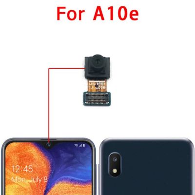 【♘COD Free Cas♘】 anlei3 กล้องหน้าหลังสำหรับ Samsung A10e A10 A10s หันหน้าไปทางด้านหน้าด้านหลังเซลฟี่ขนาดเล็กด้านหลังโมดูลกล้องเฟล็กซ์อะไหล่