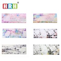 HRH Waterproof Marble Design English Silicone Keyboard Cover Skin Protective Film for Macbook Air Pro Retina 13 15 17 US Layout Keyboard Accessories