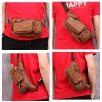 Hot Men S Waist Bag For Phone Male Fanny Pack Genuine Leather Belt S Men Money Pouch Chest