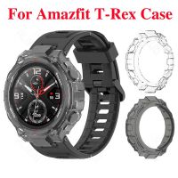 ZZOOI Protector Cover Case For Xiaomi huami Amazfit T-Rex Pro Screen Protector Smartwatch Shell Frame For Amazfit Trex t rex Case