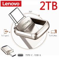 ?COD + ฟรี + คลังสินค้าพร้อม?Lenovo แฟลชไดรฟ์โลหะ Usb แฟลชไดรฟ์2Tb Usb C-Type 1Tb ไดรฟ์ความเร็วสูง Pendrive กันน้ำ Usb แบบพกพาที่เก็บข้อมูล Usb