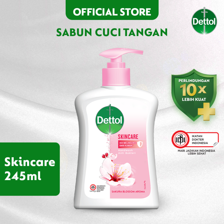 Dettol Sabun Cuci Tangan Anti Bakteri Skincare 245ml Sanitasi Tangan