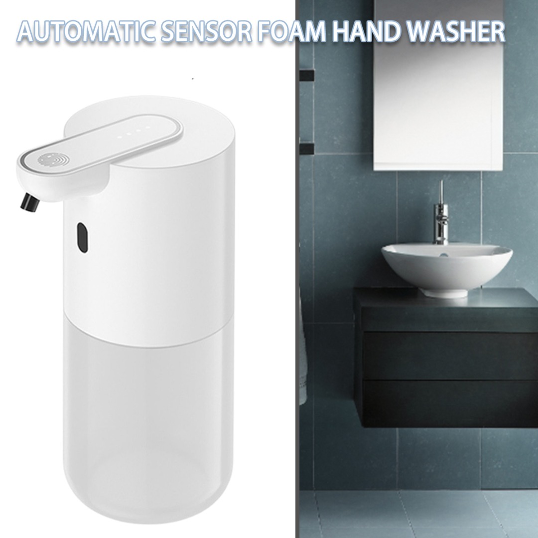 Idealhere P8 400ML Original Automatic Foam Sensor Soap Dispenser Touchless Desktop Wall Mounted Soap Pump for Kitchen Bathroom for Kitchen Bathroom Toilet