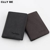 ZZOOI Super Slim Soft Wallet 100% Genuine Leather Mini Credit Card Wallet Purse Card Holders Men Wallet Thin Small