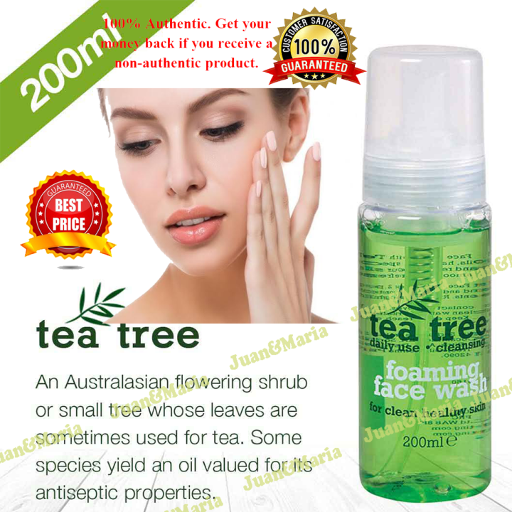 UK Xpel Purifying and Acne Clearing Tea Tree Foaming Face Wash Pores ...