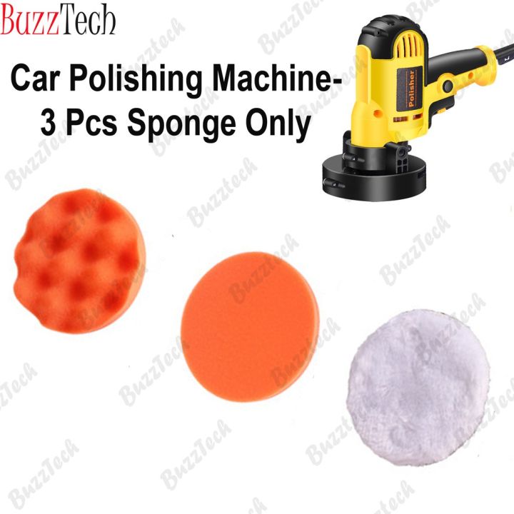 3pcs Sponge Polishing Pads Drill Buffer Attachment Car Polishing Kit  Polishing
