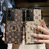 YJD ตัวยึดเพชร เคสสำหรับ Vivo V29 Pro เคสโทรศัพท์กันกระแทกตัวยึดเพชรลายดอกไม้มืออาชีพ