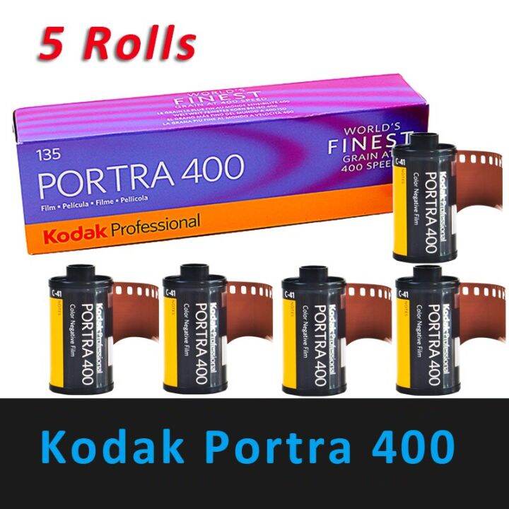 5Rolls Kodak PORTRA 400 35Mm Professional ISO 400 135 Negative Film C41