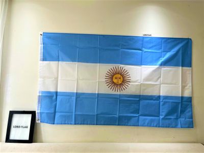 Gratis Ongkir Arg Ar Argentina Flag 90*150Cm โพลีเอสเตอร์ Arg Ar อาร์เจนตินาธงตกแต่งภายในอาคารกลางแจ้ง
