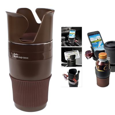 Auto Multi Cup Holder 5 in 1 ที่วางสมาร์ทโฟน วางแก้วน้ำในรถ ใส่ของจุกจิก  พร้อมช่องใส่สัมภาระ