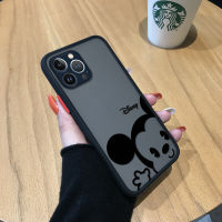 เคสสำหรับ Apple โทรศัพท์ iPhone 15 Plus 15 Pro Max 15 Pro เคสมีน้ำค้างแข็งโปร่งใสมิกกี้เมาส์น่ารักลายการ์ตูนคลุมทั้งหมดเคสป้องกันกล้อง