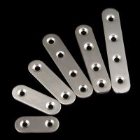 ✟❇¤ 2Pc 38mm-96mm Stainless Steel Corner Brackets Straight Flat Bracket for Furniture Corner Protector Furniture Fittings with Screw