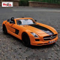 Maisto 1:24 -Benz SLS AMG ล้อแม็กรถสปอร์ตรุ่น D Iecast โลหะรถของเล่นรุ่นจำลองคอลเลกชันเด็กของขวัญ B799