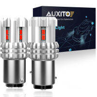 AUXITO 2ชิ้น1157ไฟเบรค Led P21W โคมไฟรถยนต์3020 1157ไฟเบรค Led สัมผัสคู่ Drl 6000K สีขาว12V