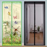 【LZ】 Hands-free Magnetic Mosquito net door screen mesh Automatic Closing Anti Mosquito Insect Fly Bug door curtain net Custom Size