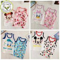 1-6 Yrs Kids Boy Set Cartoon Singlet 2 Pieces Sleeveless Top Cotton Minnie Mickey Winnie