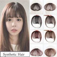 【COD】ผู้หญิงคลิป Bangs Hair Extension Fringe Hairpieces คลิปผมสังเคราะห์เท็จ