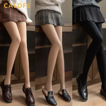 Fleece Thick Stockings Leggings Women Skin Tone Bare Legs Pants