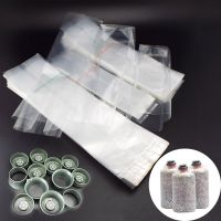 [ELEGANT] 50pcs PVC Mushroom Cultivation Spawn Grow Bag Substrate High Temp Pre Sealable 3 Sizes Garden Supplies