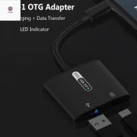 P9YN2กล้องดิจิตอลคีย์บอร์ด PD 60W สำหรับมือถืออะแดปเตอร์ OTG USB Converter 2 In 1ตัวแปลงที่ชาร์ต USB C Converter Type-C Adapter