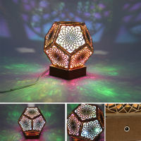 Polar Star Diamond Lamp LED Projection Bohemian Floor Decorative Lamp Geometric Light Home Decor Bedroom Bedside Standing Lamp