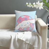 Cinnamoroll ปลอกหมอนลายพิมพ์,ปลอกหมอนปลอกหมอนโซฟาขนาด18*18นิ้วแฟชั่นใส่หมอนสี่เหลี่ยมจัตุรัส