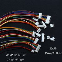 10Sets Mini Micro JST 2.0 PH Male Female Connector 2/3/4/5/6/7/8/9/10-Pin Plug With terminal Wires Cables Socket 200MM 26AWGWires Leads Adapters