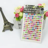 2pcs/lot DIY Album Decoration Acrylic Crystal Diamond Sticker Cute Stationary Sticker Colorful Acrylic Sticker  Photo Albums