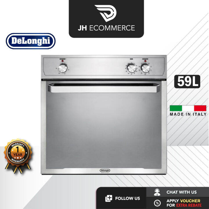 Delonghi 59L BuiltIn Oven Electric Oven with 9 Cooking Functions
